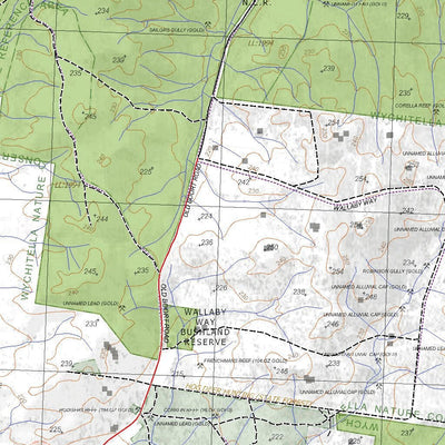 Getlost Maps Getlost Map 7625-3 WEDDERBURN Victoria Topographic Map V16b 1:25,000 digital map