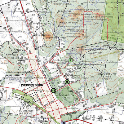 Getlost Maps Getlost Map 7625-3 WEDDERBURN Victoria Topographic Map V16b 1:25,000 digital map