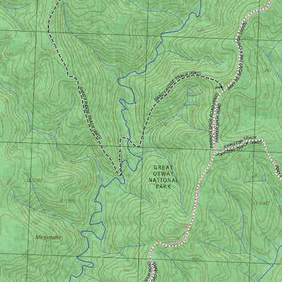 Getlost Maps Getlost Map 76254-3 OTWAY Victoria Topographic Map V16b 1:25,000 digital map