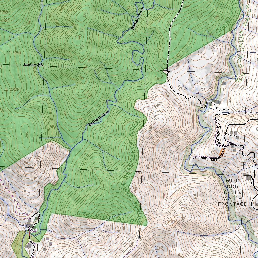 Getlost Map 76254-4 BEECH FOREST Victoria Topographic Map V16b 1:25,000 ...