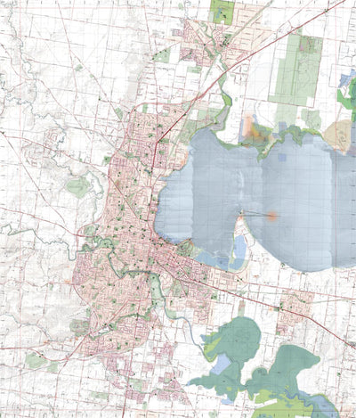 Getlost Maps Getlost Map 7721-1 GEELONG Victoria Topographic Map V16b 1:25,000 digital map