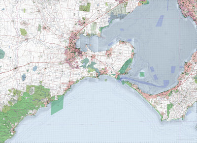 Getlost Maps Getlost Map 7721-7821 GEELONG-SORRENTO Victoria Topographic Map V16b 1:75,000 digital map