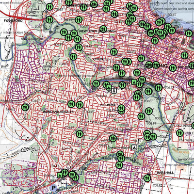 Getlost Maps Getlost Map 7721-7821 GEELONG-SORRENTO Victoria Topographic Map V16b 1:75,000 digital map