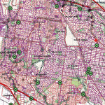 Getlost Maps Getlost Map 7722-7822 BACCHUS MARSH-MELBOURNE Victoria Topographic Map V16b 1:75,000 digital map