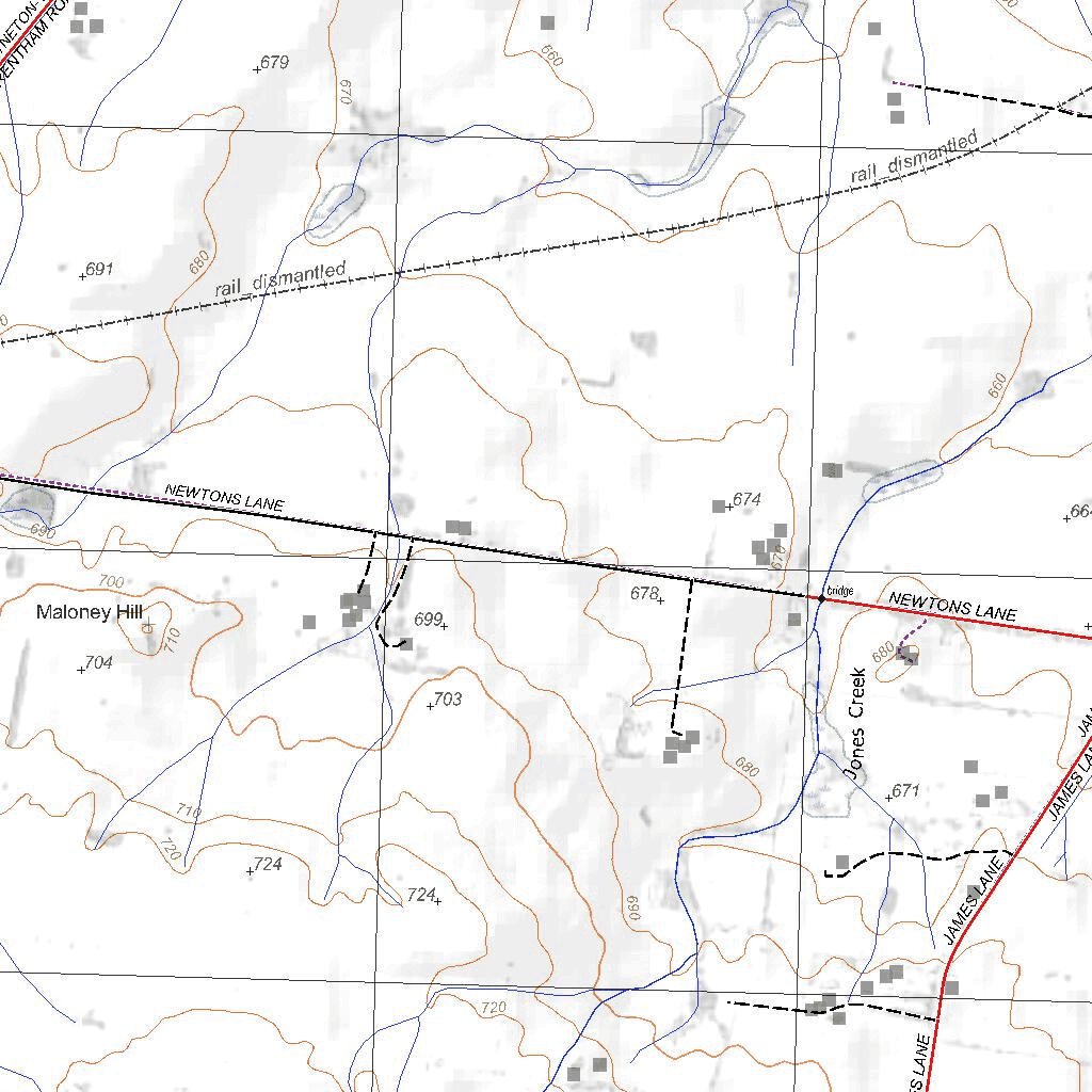 Getlost Map 7723-2 TRENTHAM Victoria Topographic Map V16b 1:25,000 by ...