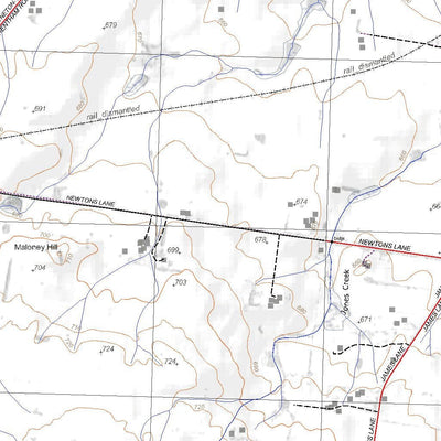 Getlost Maps Getlost Map 7723-2 TRENTHAM Victoria Topographic Map V16b 1:25,000 digital map