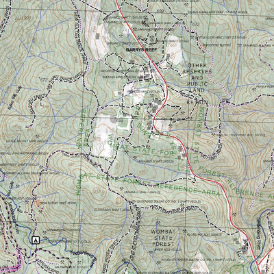 Getlost Maps Getlost Map 7723-2 TRENTHAM Victoria Topographic Map V16b 1:25,000 digital map