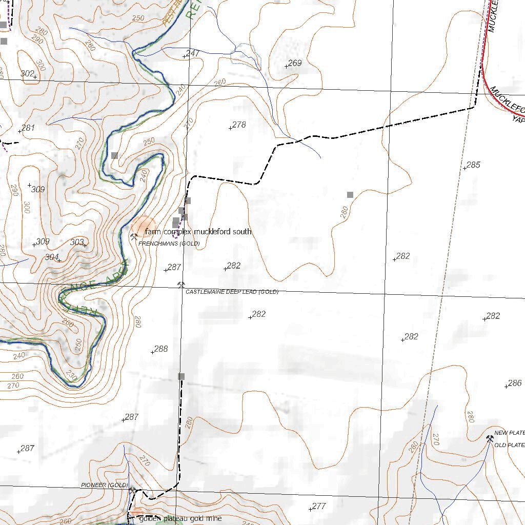 Getlost Map 7723-4 CASTLEMAINE Victoria Topographic Map V16b 1:25,000 ...