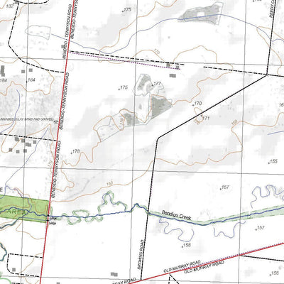 Getlost Maps Getlost Map 7724-1 HUNTLY Victoria Topographic Map V16b 1:25,000 digital map