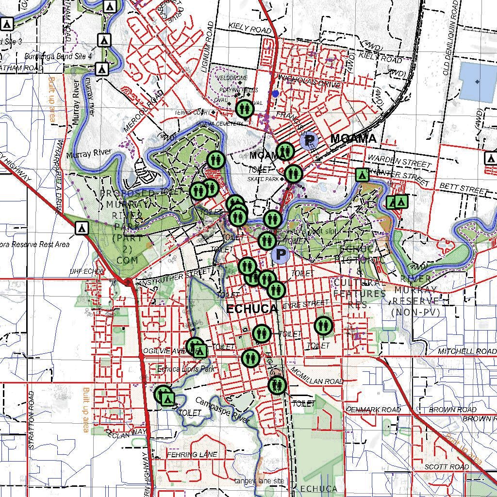 Getlost Map 7725-7825 MITIAMO-ECHUCA Victoria Topographic Map V16b 1: ...