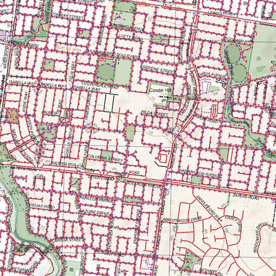 Getlost Maps Getlost Map 7822-3 WERRIBEE Victoria Topographic Map V16b 1:25,000 digital map