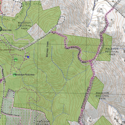 Getlost Maps Getlost Map 7823-3 LANCEFIELD Victoria Topographic Map V16b 1:25,000 digital map