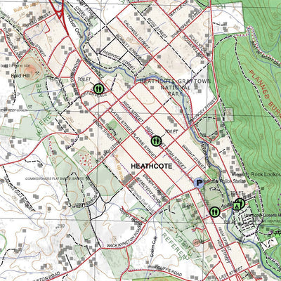 Getlost Maps Getlost Map 7824-3 HEATHCOTE Victoria Topographic Map V16b 1:25,000 digital map