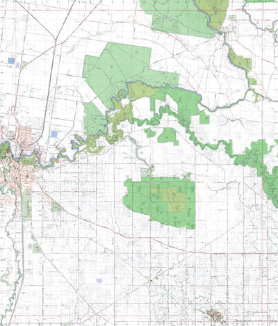 Getlost Maps Getlost Map 7825-1 ECHUCA Victoria Topographic Map V16b 1:25,000 digital map