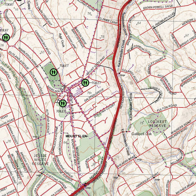 Getlost Maps Getlost Map 7921-4 FRANKSTON Victoria Topographic Map V16b 1:25,000 digital map