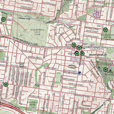 Getlost Maps Getlost Map 7922-3 RINGWOOD Victoria Topographic Map V16b 1:25,000 digital map