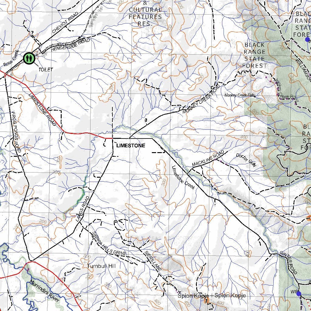 Getlost Map 7923-8023 YEA-ALEXANDRA Victoria Topographic Map V16b 1: ...