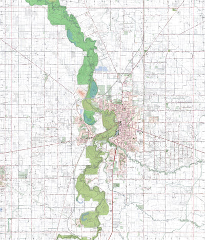 Getlost Maps Getlost Map 7925-2 SHEPPARTON Victoria Topographic Map V16b 1:25,000 digital map