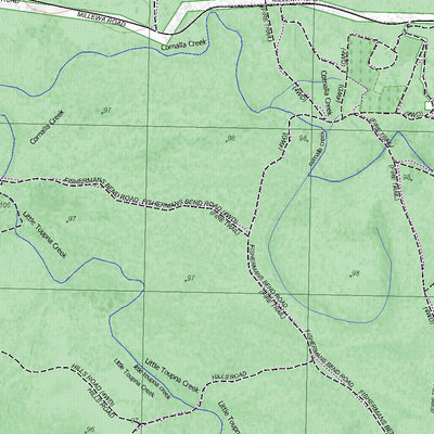 Getlost Maps Getlost Map 7926-3 YIELIMA Victoria Topographic Map V16b 1:25,000 digital map