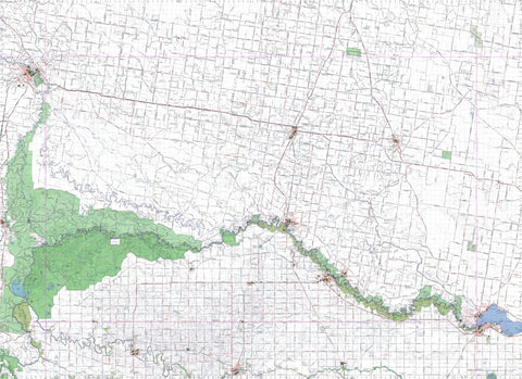 Getlost Maps Getlost Map 7926-8026 TUPPAL-BERRIGAN Victoria Topographic Map V16b 1:75,000 digital map