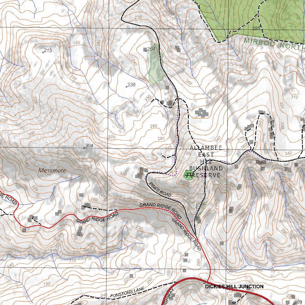 Getlost Map 8121-3 MIRBOO NORTH Victoria Topographic Map V16b 1:25,000 ...