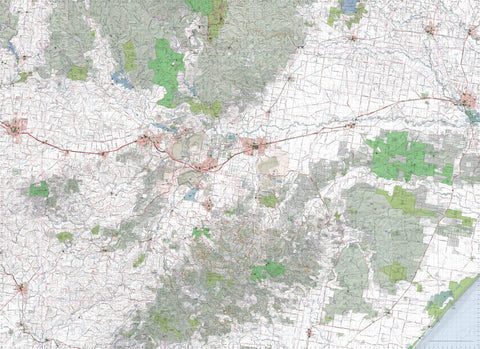 Getlost Maps Getlost Map 8121-8221 MOE-TRARALGON Victoria Topographic Map V16b 1:75,000 digital map