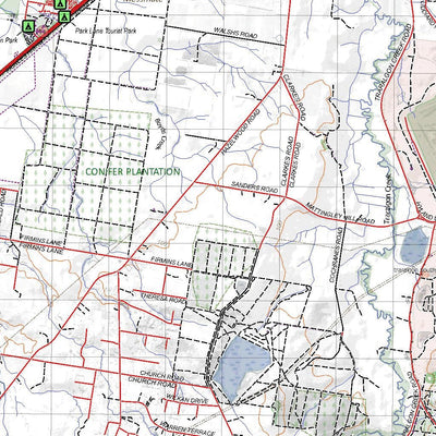 Getlost Maps Getlost Map 8121-8221 MOE-TRARALGON Victoria Topographic Map V16b 1:75,000 digital map