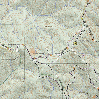 Getlost Maps Getlost Map 8122-1 ABERFELDY Victoria Topographic Map V16b 1:25,000 digital map