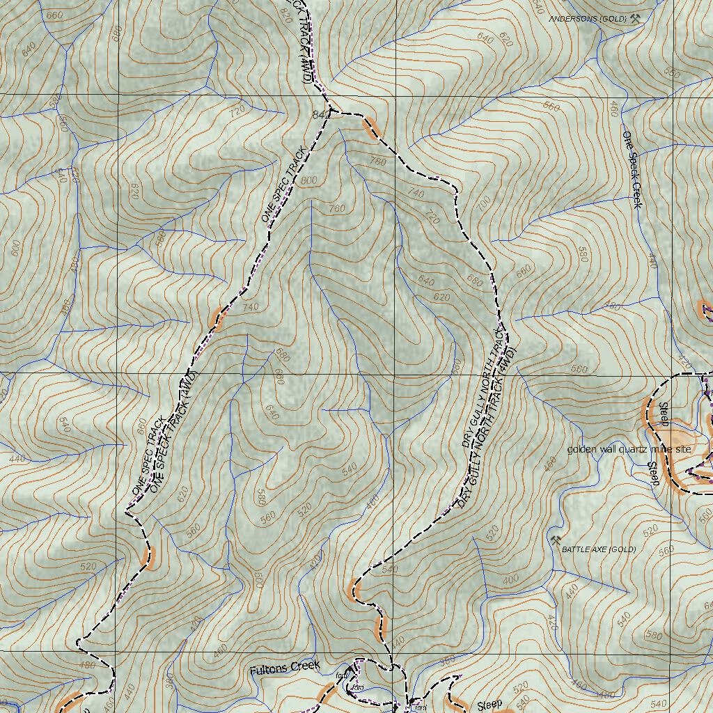 Getlost Map 8122-2 WALHALLA Victoria Topographic Map V16b 1:25,000 by ...