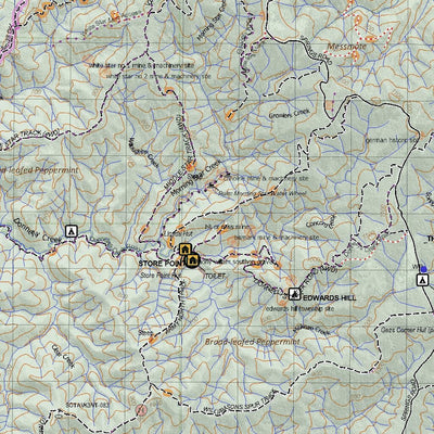 Getlost Maps Getlost Map 8122-8222 MATLOCK-MAFFRA Victoria Topographic Map V16b 1:75,000 digital map