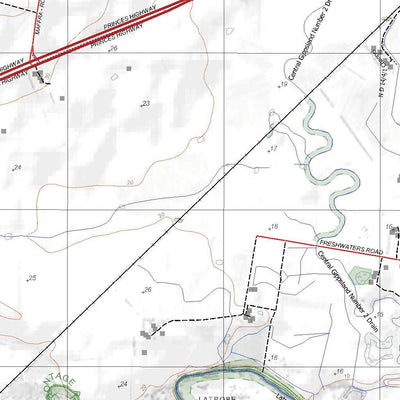 Getlost Maps Getlost Map 8221-1 ROSEDALE Victoria Topographic Map V16b 1:25,000 digital map