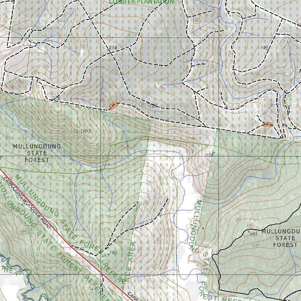 Getlost Map 8221-2 DARRIMAN Victoria Topographic Map V16b 1:25,000 by ...