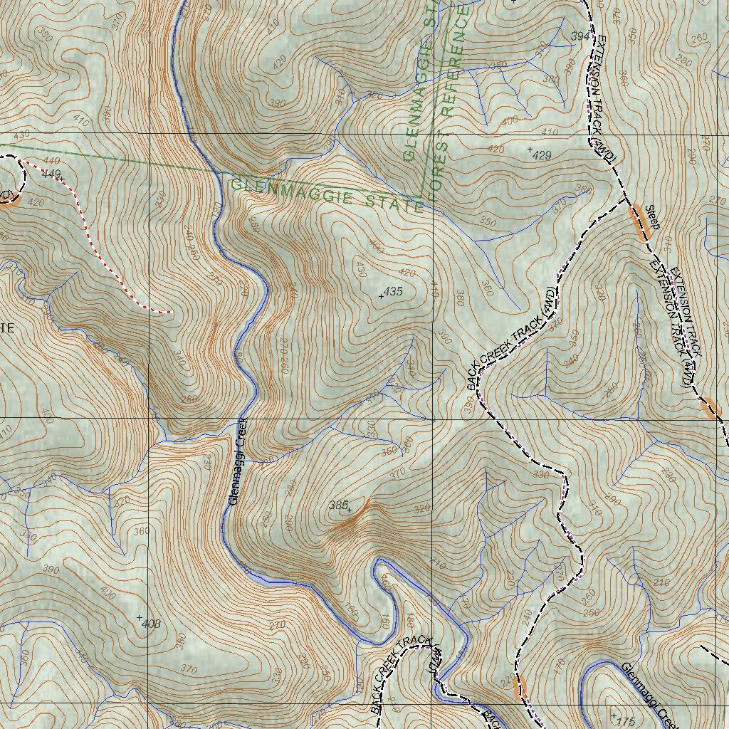 Getlost Map 8222-3 SEATON Victoria Topographic Map V16b 1:25,000 by ...