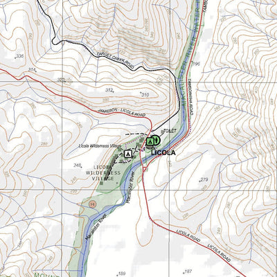 Getlost Maps Getlost Map 8222-4 LICOLA Victoria Topographic Map V16b 1:25,000 digital map