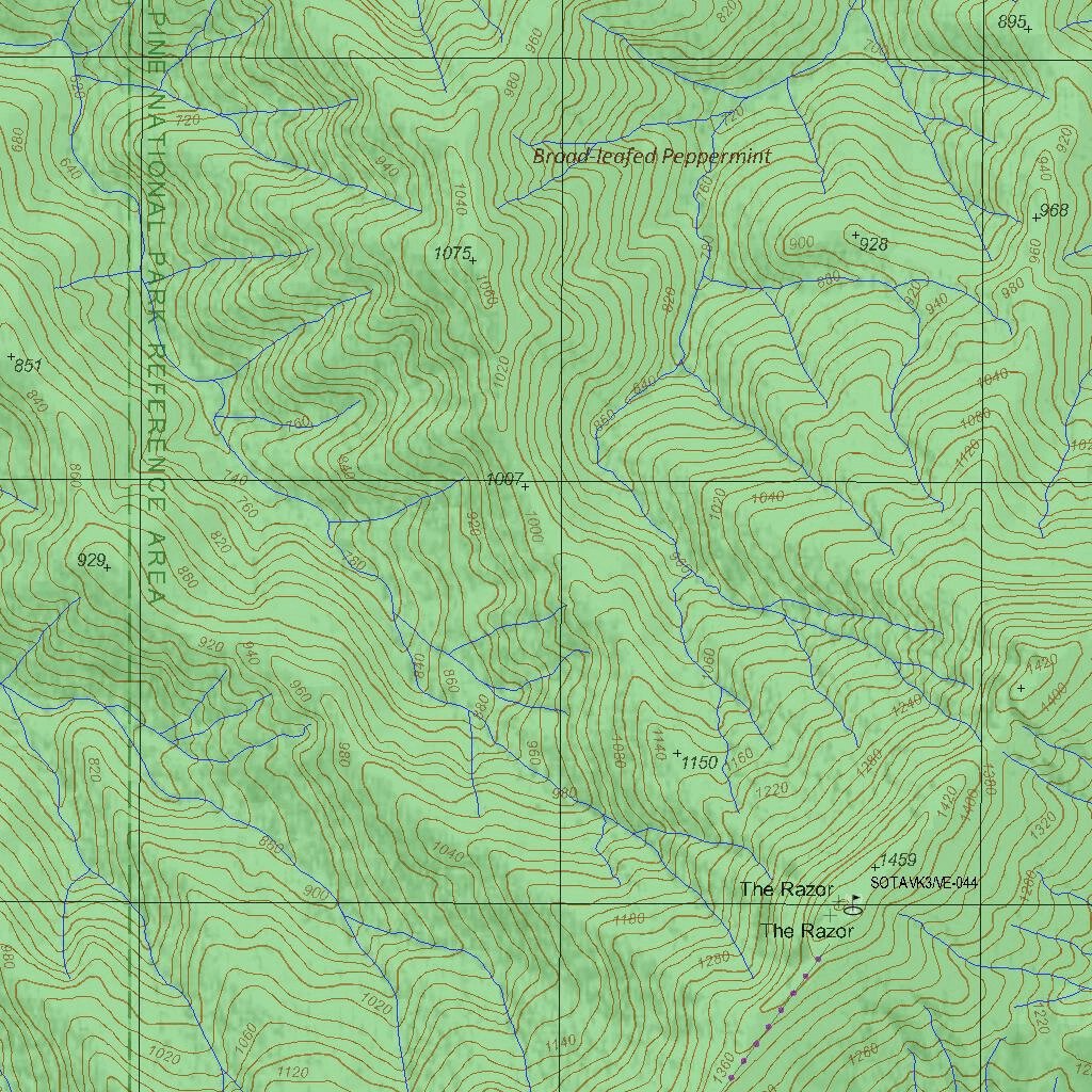 Getlost Map 8223-4 HOWITT Victoria Topographic Map V16b 1:25,000 by ...