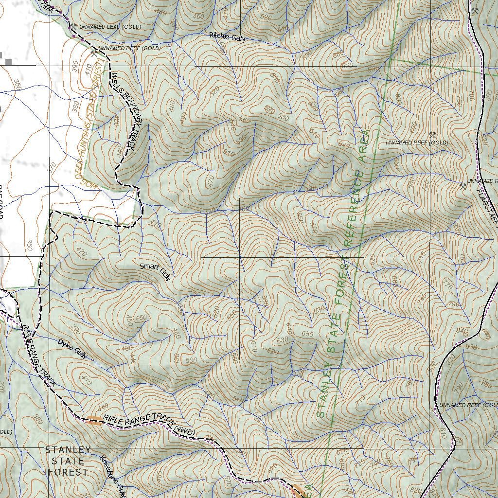 Getlost Map 8225-3 BEECHWORTH Victoria Topographic Map V16b 1:25,000 by ...