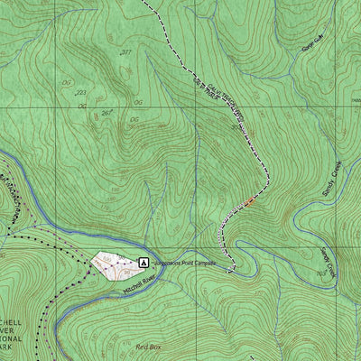 Getlost Maps Getlost Map 8322-1 TABBERABBERA Victoria Topographic Map V16b 1:25,000 digital map