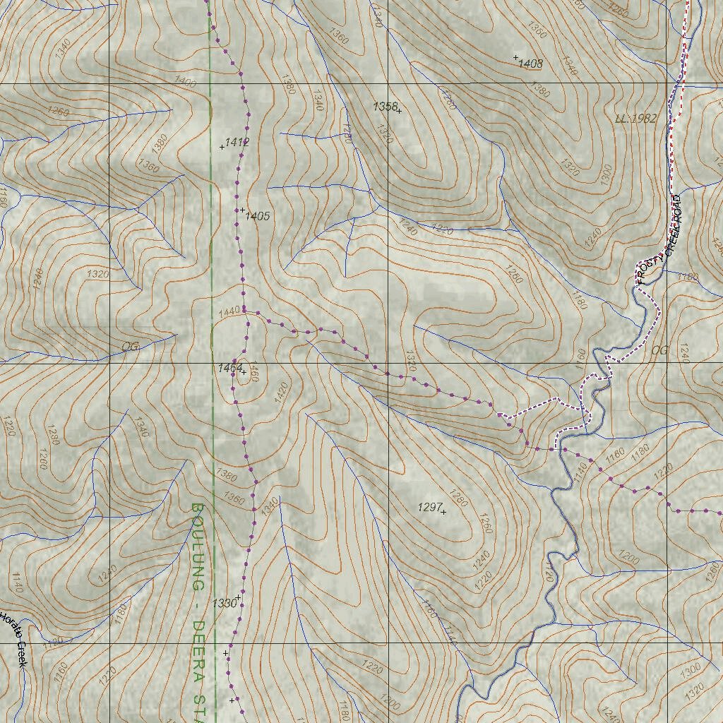 Getlost Map 8323-4 DARGO PLAINS Victoria Topographic Map V16b 1:25,000 ...