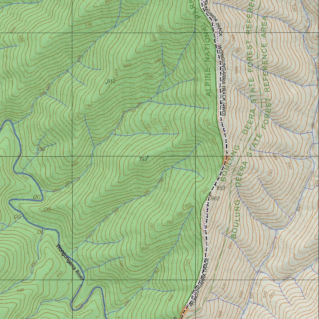 Getlost Map 8323-4 DARGO PLAINS Victoria Topographic Map V16b 1:25,000 ...