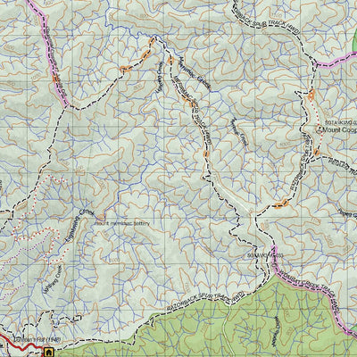 Getlost Maps Getlost Map 8324-8424 BOGONG-BENAMBRA Victoria Topographic Map V16b 1:75,000 digital map