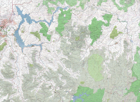 Getlost Maps Getlost Map 8325-8425 TALLANGATTA-CORRYONG Victoria Topographic Map V16b 1:75,000 digital map
