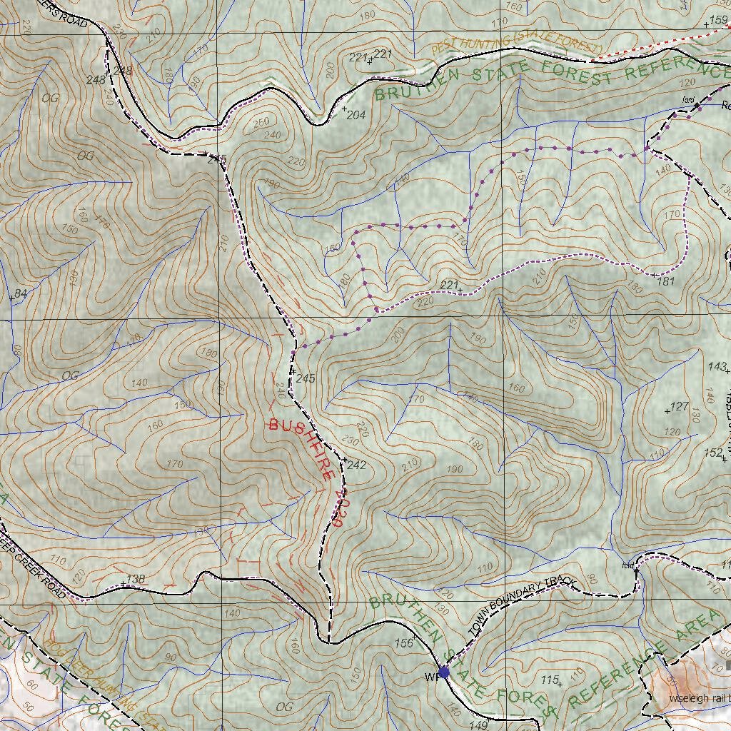 Getlost Map 8422-1 BRUTHEN Victoria Topographic Map V16b 1:25,000 by ...