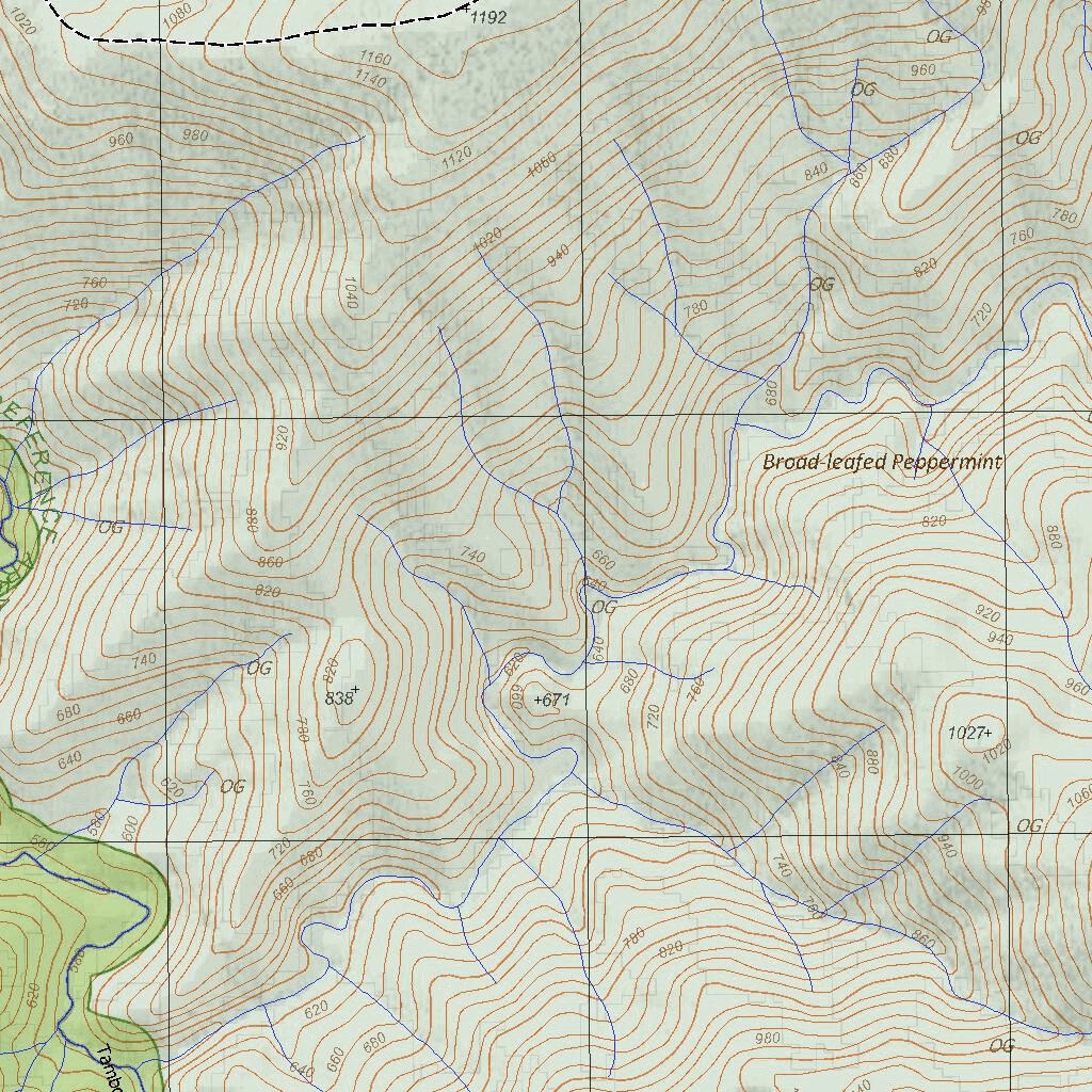 Getlost Map 8423-1 BINDI Victoria Topographic Map V16b 1:25,000 by ...