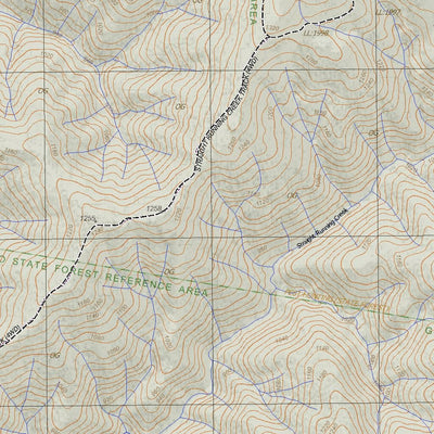 Getlost Maps Getlost Map 8424-1 GIBBO Victoria Topographic Map V16b 1:25,000 digital map