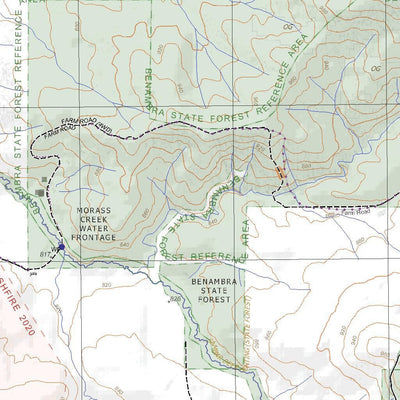 Getlost Maps Getlost Map 8424-2 LEINSTER Victoria Topographic Map V16b 1:25,000 digital map