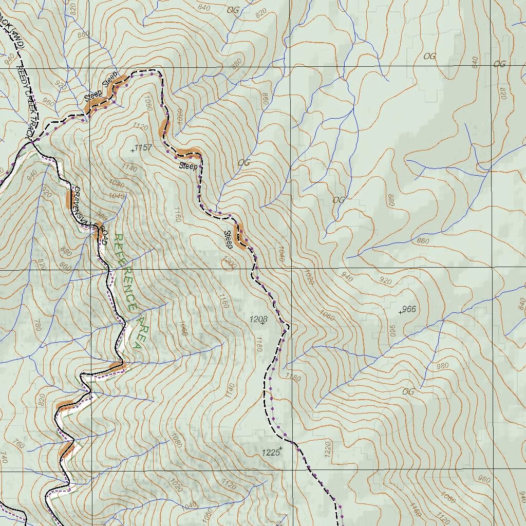 Getlost Map 8425-3 CRAVENSVILLE Victoria Topographic Map V16b 1:25,000 ...