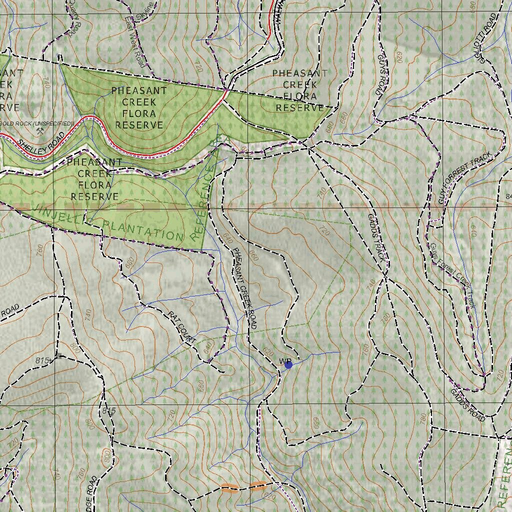 Getlost Map 8425-4 SHELLEY Victoria Topographic Map V16b 1:25,000 by ...