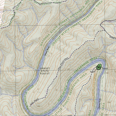 Getlost Maps Getlost Map 8522-1 ORBOST Victoria Topographic Map V16b 1:25,000 digital map
