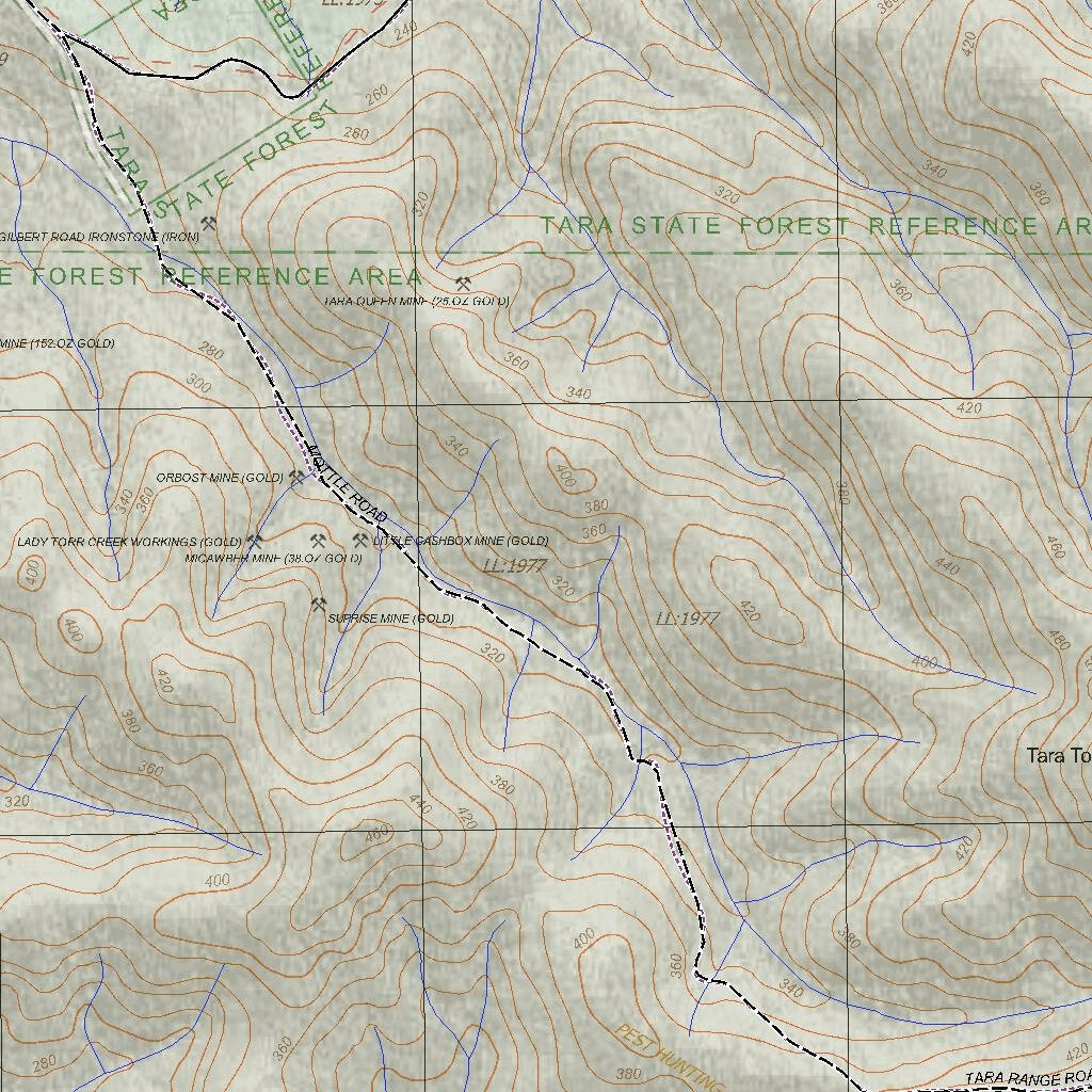 Getlost Map 8522-4 NOWA NOWA Victoria Topographic Map V16b 1:25,000 by ...