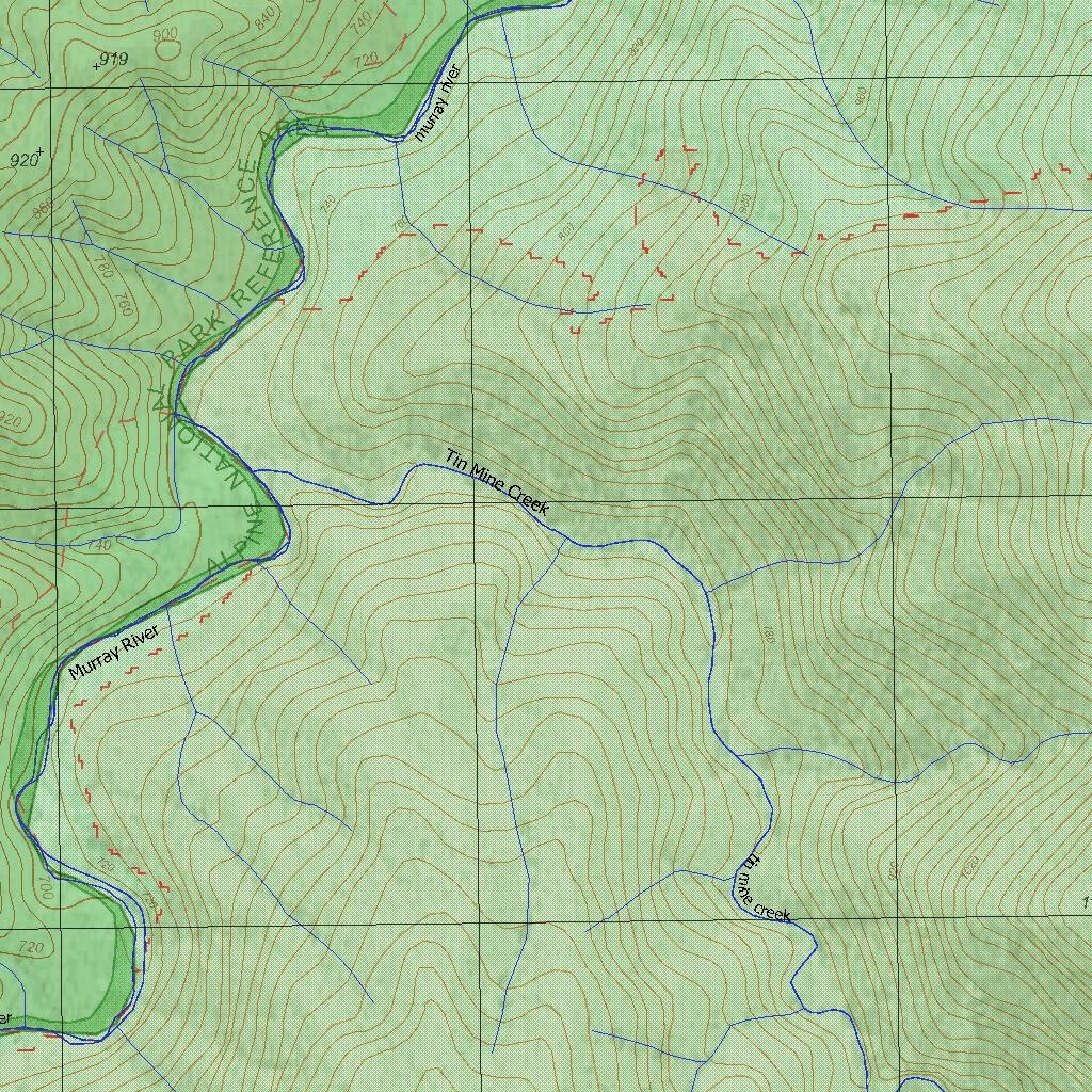 Getlost Map 8524-4 TOM GROGGIN Victoria Topographic Map V16b 1:25,000 ...